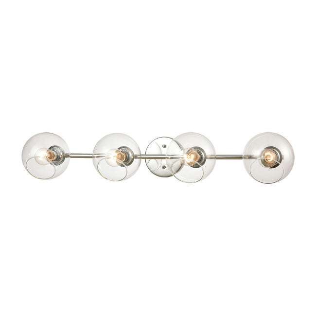 ELK Lighting 18376/4 - Claro 36" Wide 4-Light Vanity Light in Polished Chrome with Clear Glass