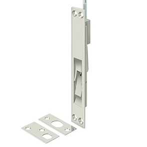 18EFB14 18" Extension Flush Bolt; Solid Brass; Bright Nickel Finish