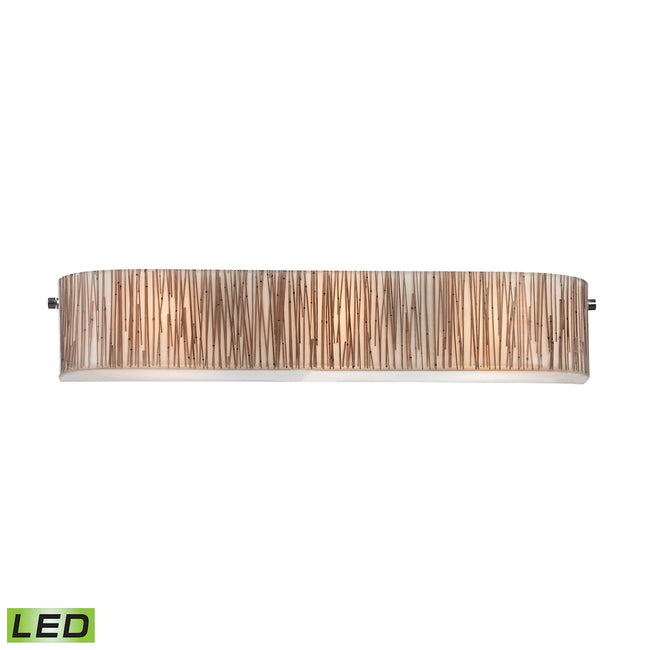 ELK Lighting 19066/3-LED - Modern Organics 29" Wide 3-Light Vanity Sconce in Chrome with Bamboo Stem