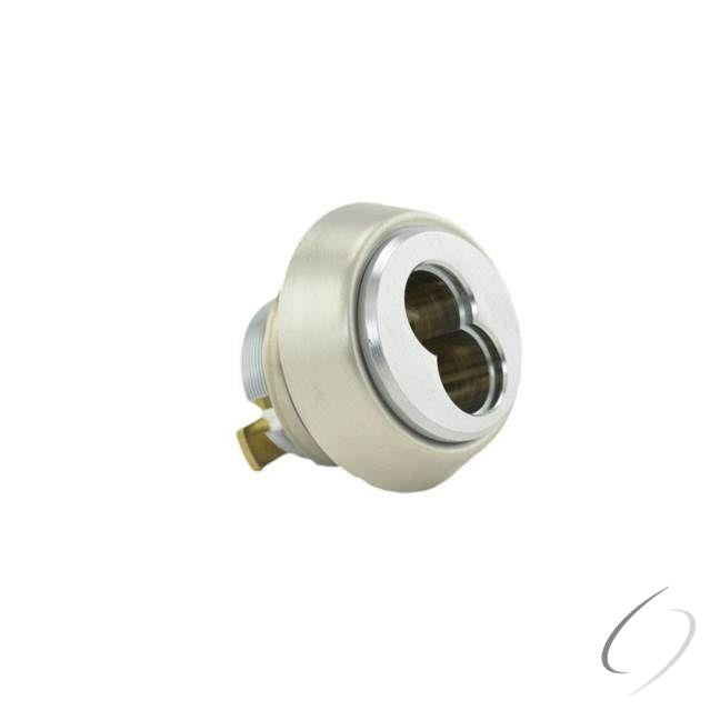 7 Pin Standard Mortise Cylinder Standard Cam with Ring Satin Chrome Finish