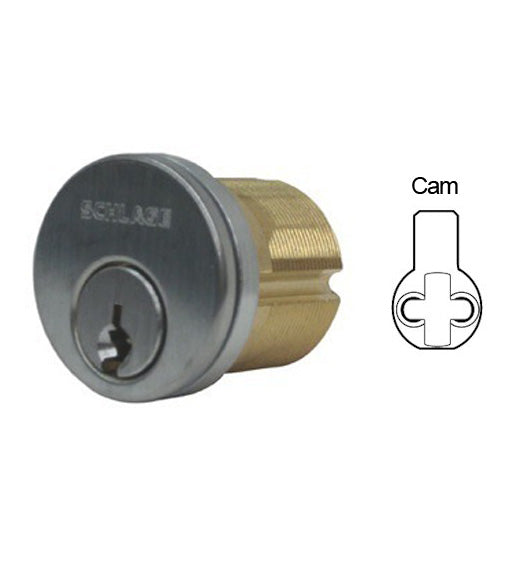 1-1/4" Conventional Mortise Cylinder C Keyway with Compression Ring and Spring with Straight Cam Sa