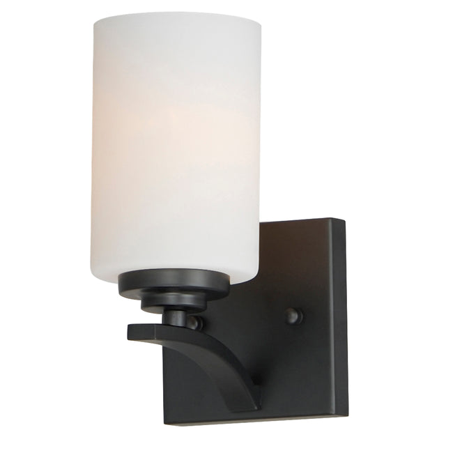 20030SWBK - 1 Light Deven 4.75" Wall Sconce - Black