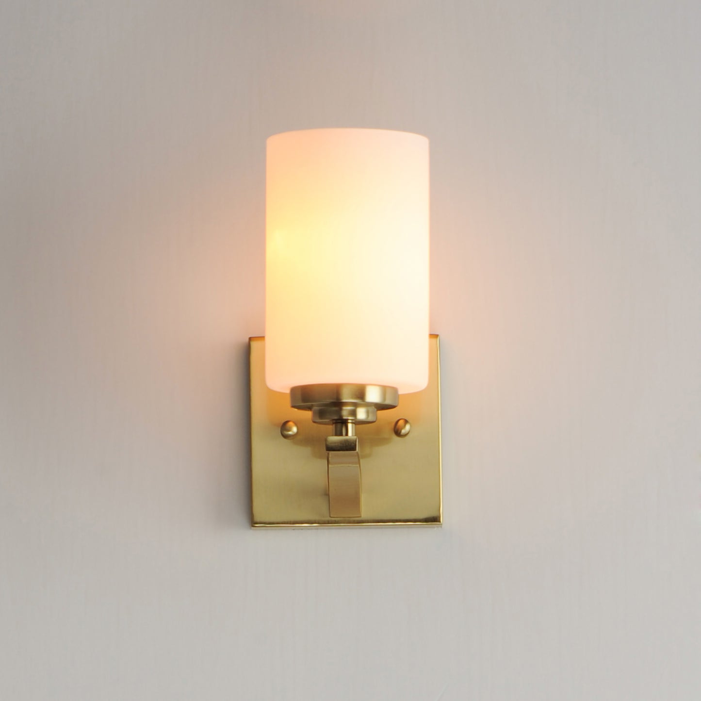20030SWSBR - 1 Light Deven 4.75" Wall Sconce - Satin Brass
