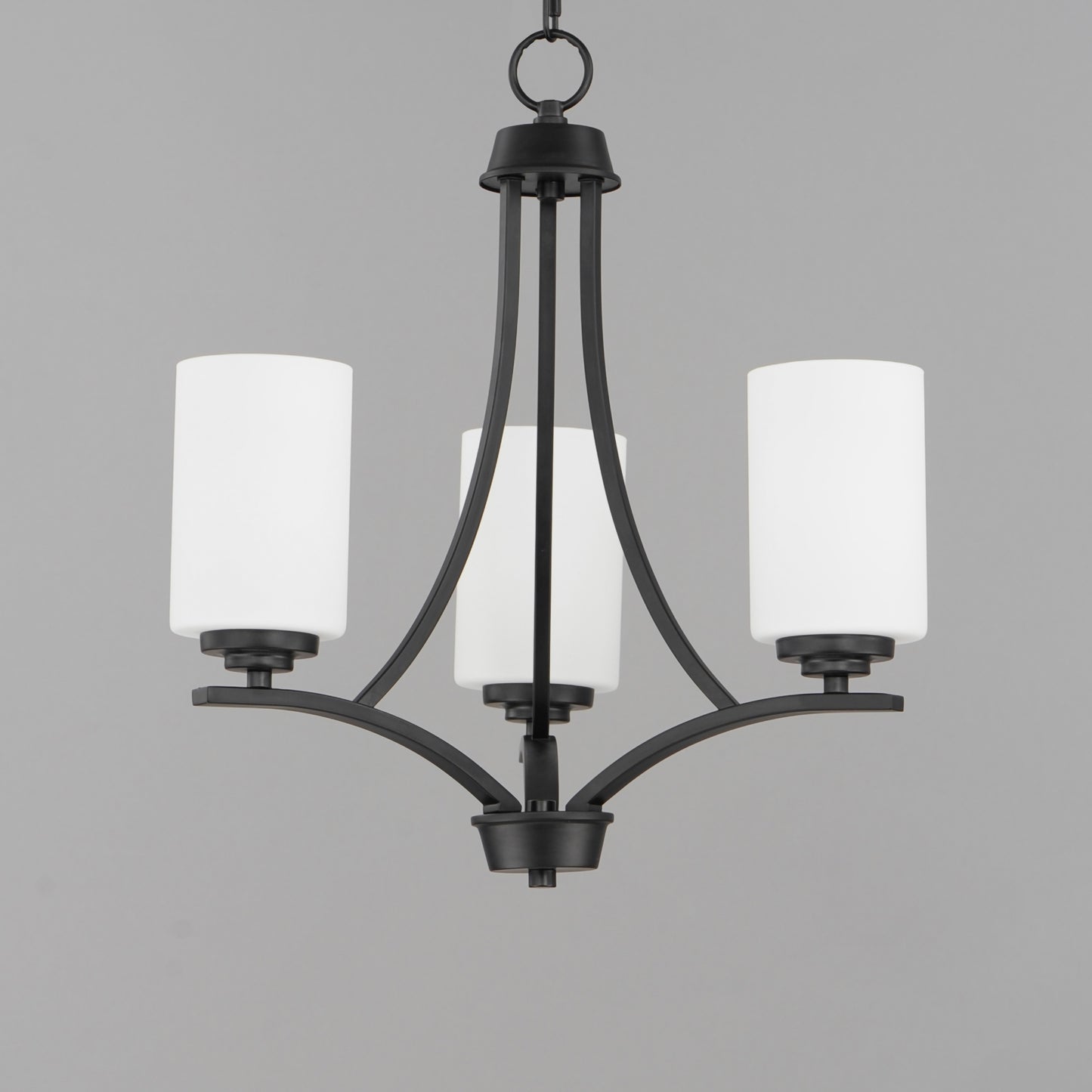 20033SWBK - 3 Light Deven 18" Chandelier - Black
