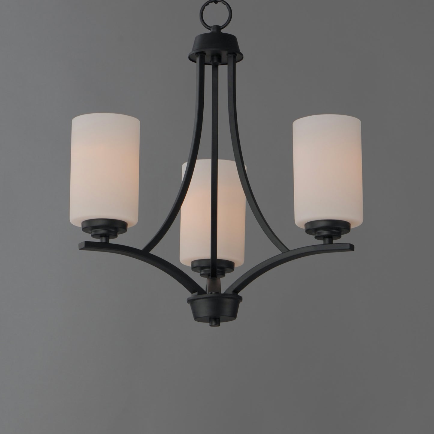 20033SWBK - 3 Light Deven 18" Chandelier - Black