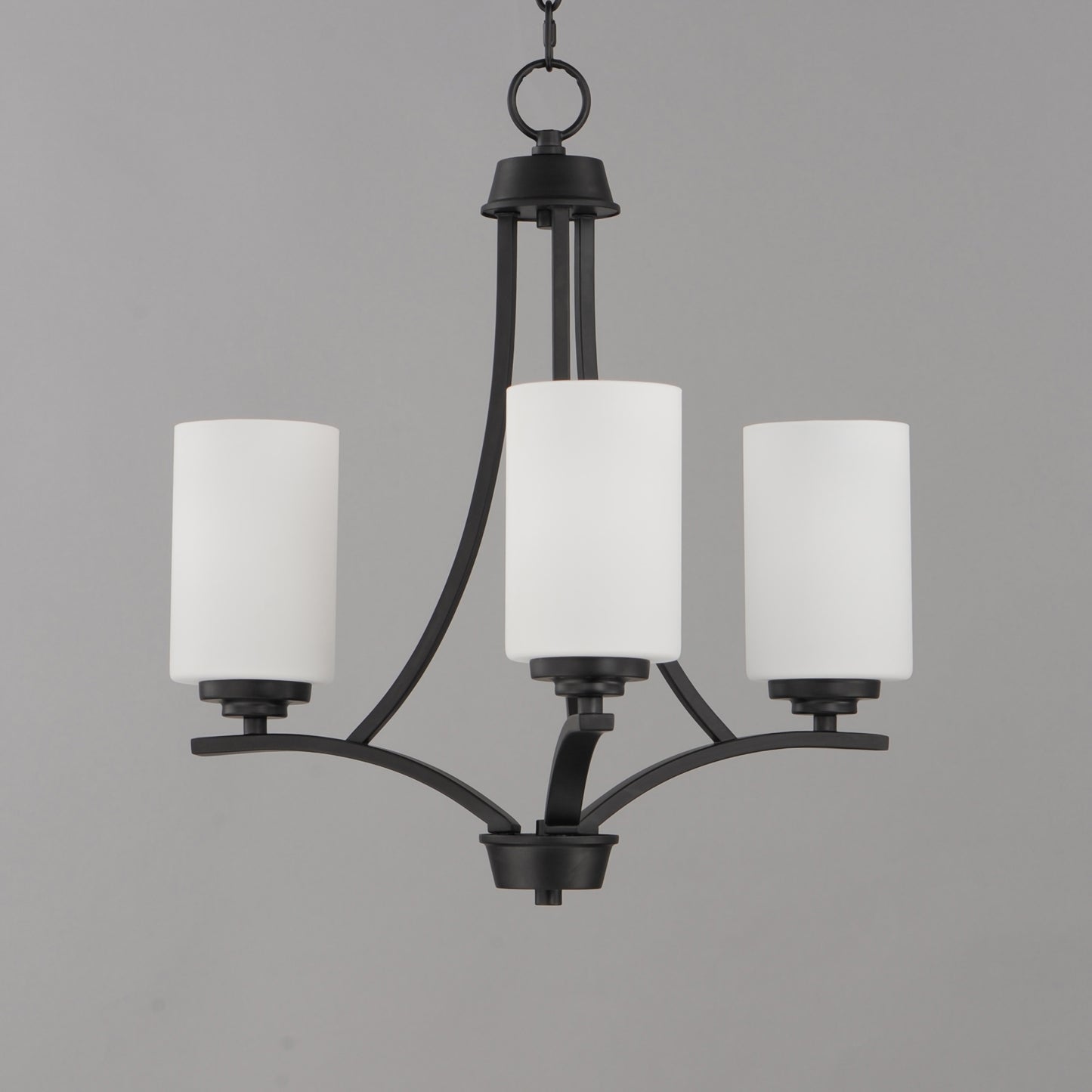 20033SWBK - 3 Light Deven 18" Chandelier - Black