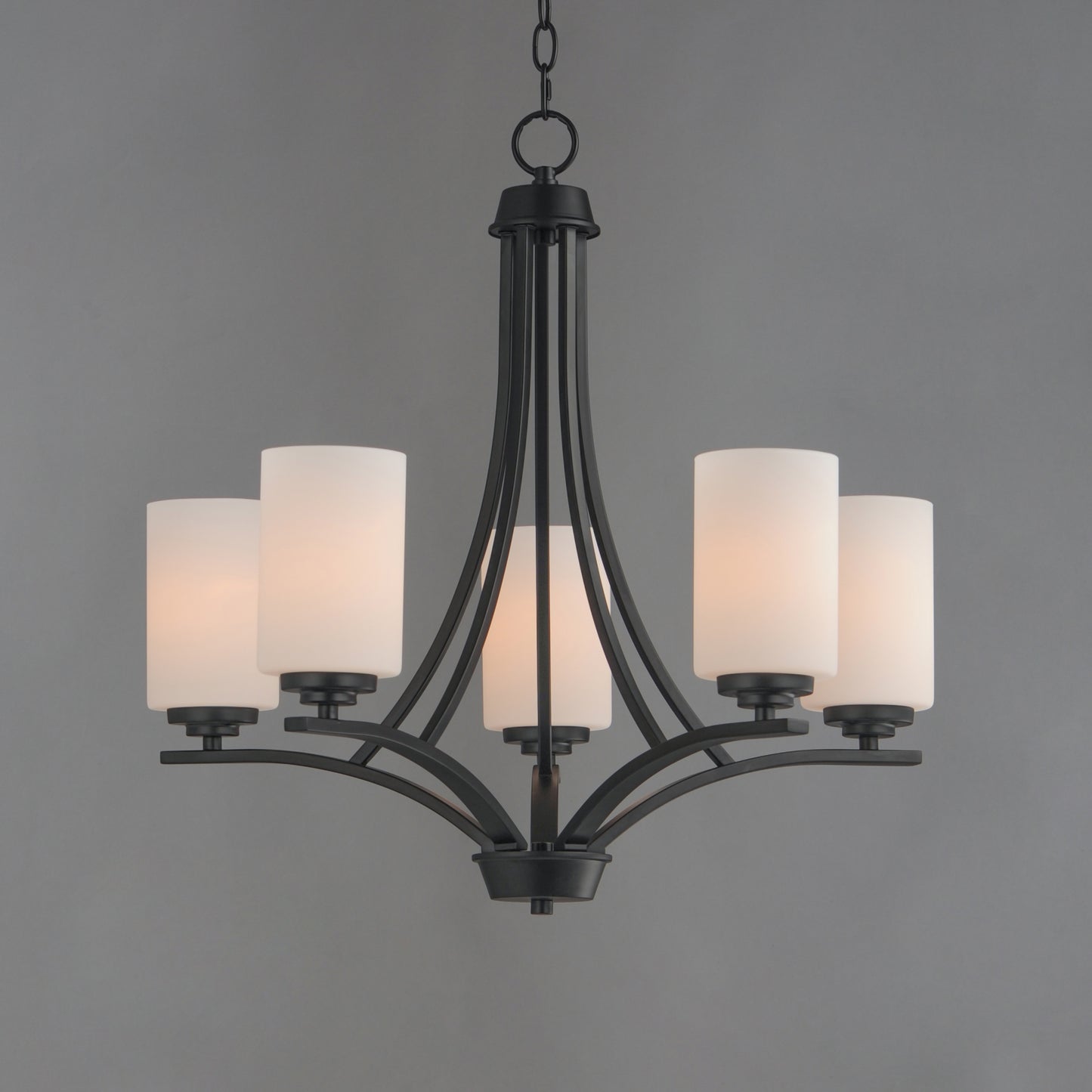 20035SWBK - 5 Light Deven 24" Chandelier - Black