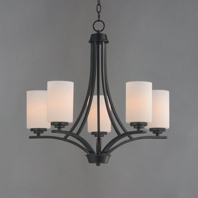 20035SWBK - 5 Light Deven 24" Chandelier - Black