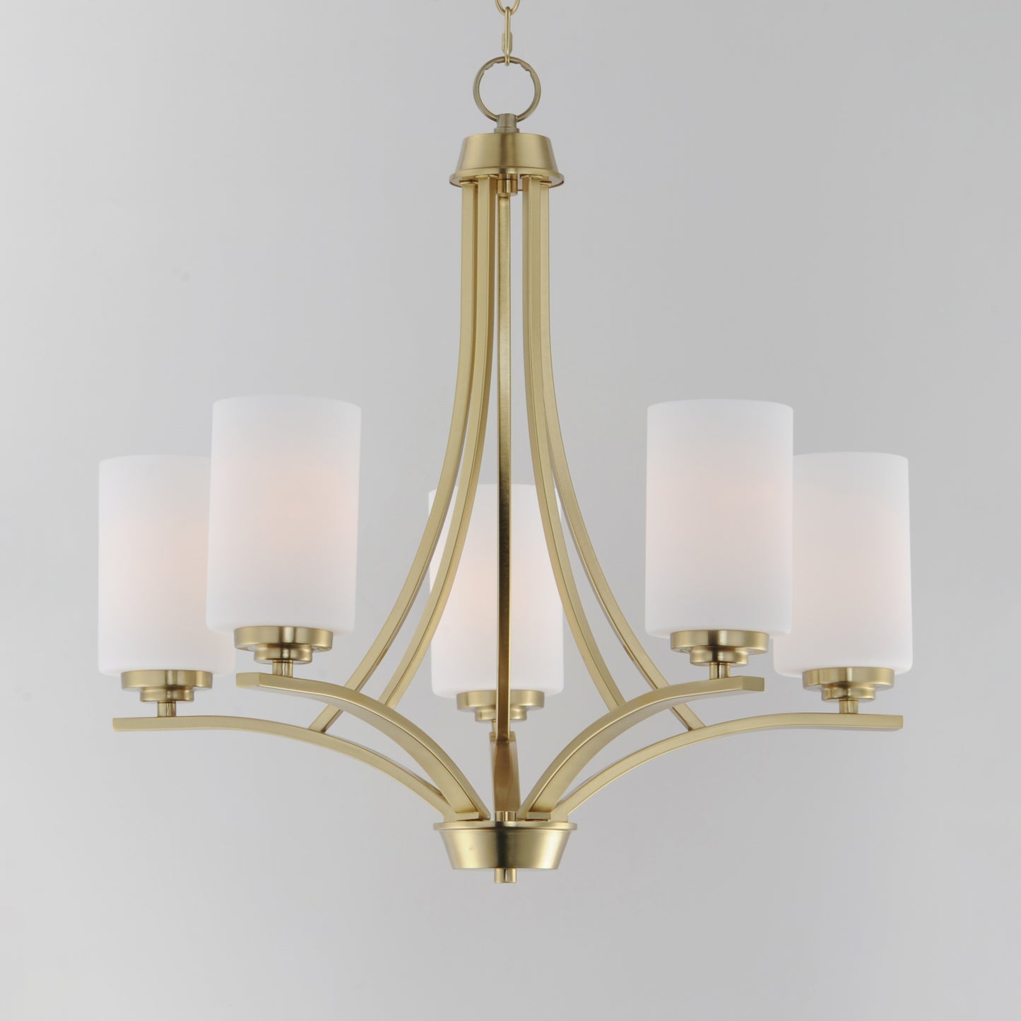 20035SWSBR - 5 Light Deven 24" Chandelier - Satin Brass