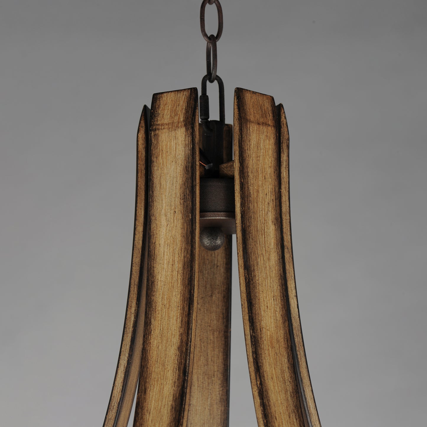 20345DWAR - 5 Light Basque 26" Chandelier - Driftwood/Anthracite