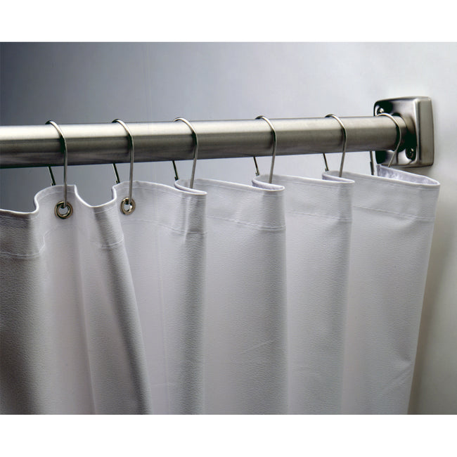 Bobrick 204-2 - 42" x 72" White Vinyl Shower Curtain