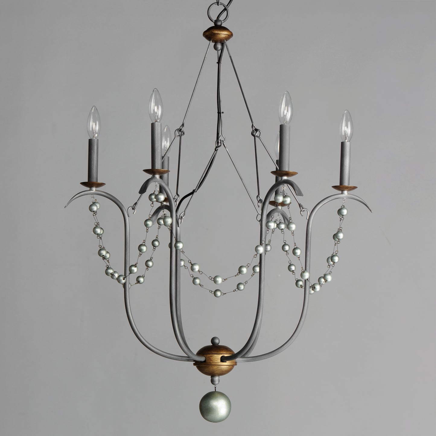 20486GN - 6 Light Formosa 27" Chandelier - Golden Noir