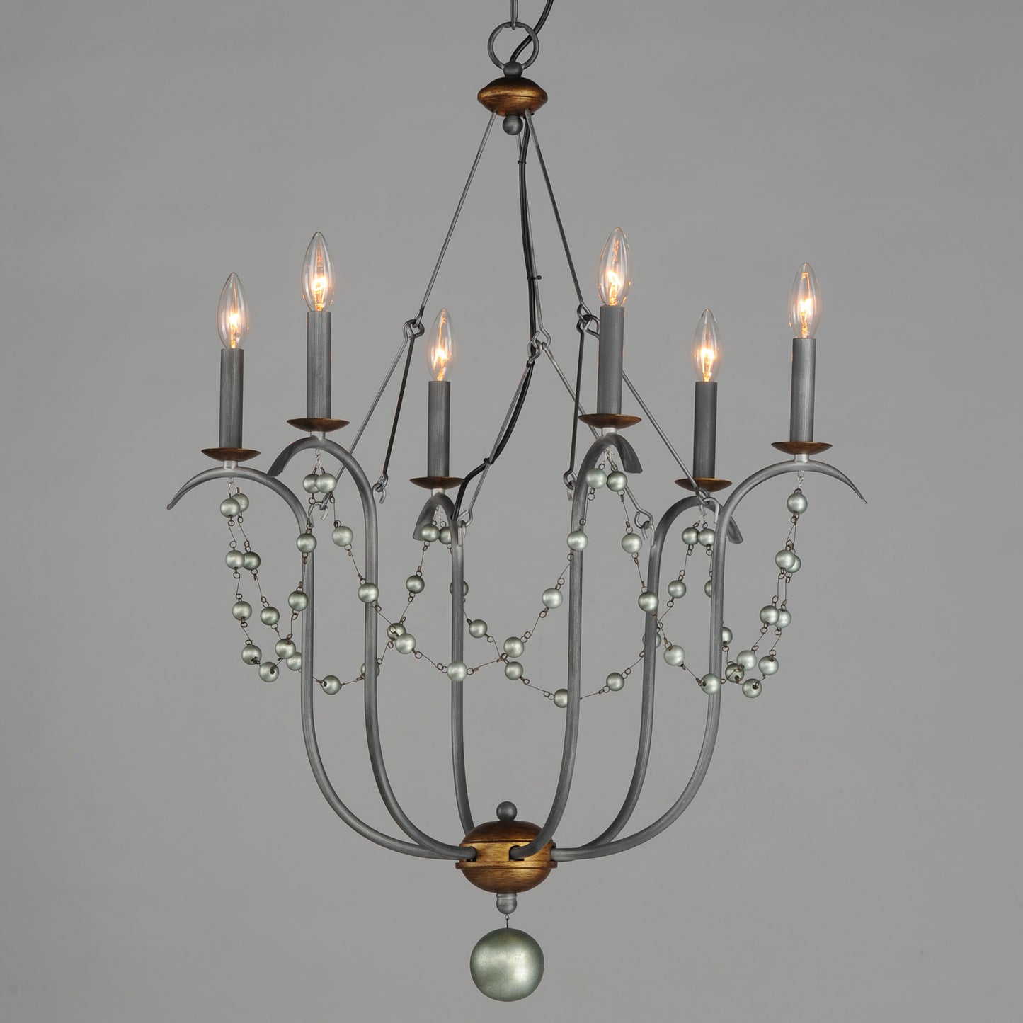 20486GN - 6 Light Formosa 27" Chandelier - Golden Noir
