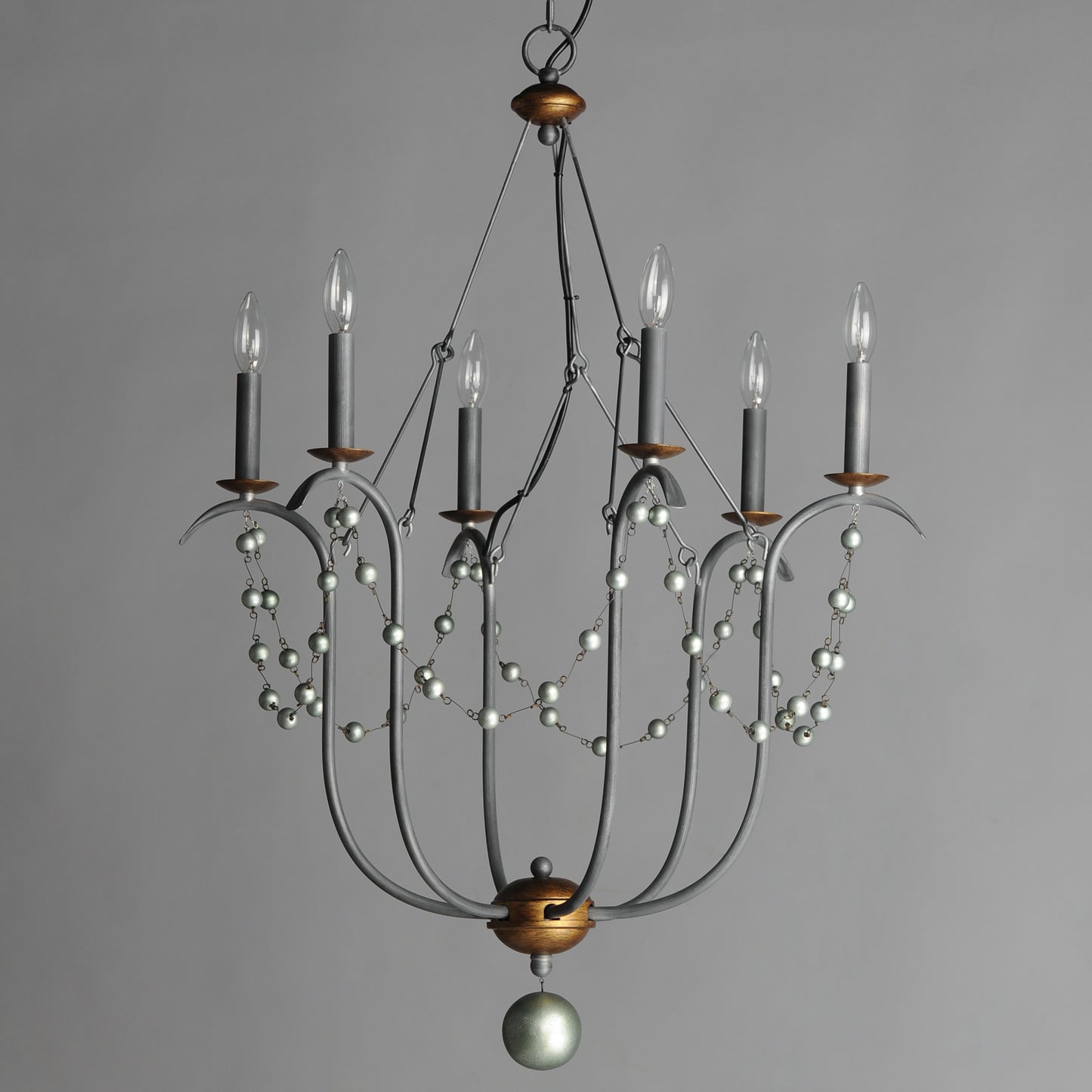 20486GN - 6 Light Formosa 27" Chandelier - Golden Noir