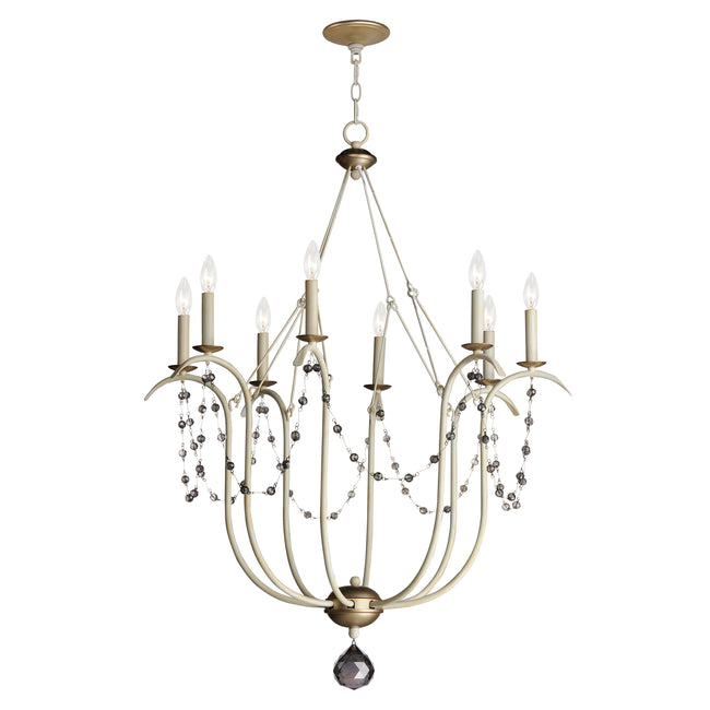 20488ECVG - 8 Light Formosa 32" Chandelier - Ecru/Venetian Gold