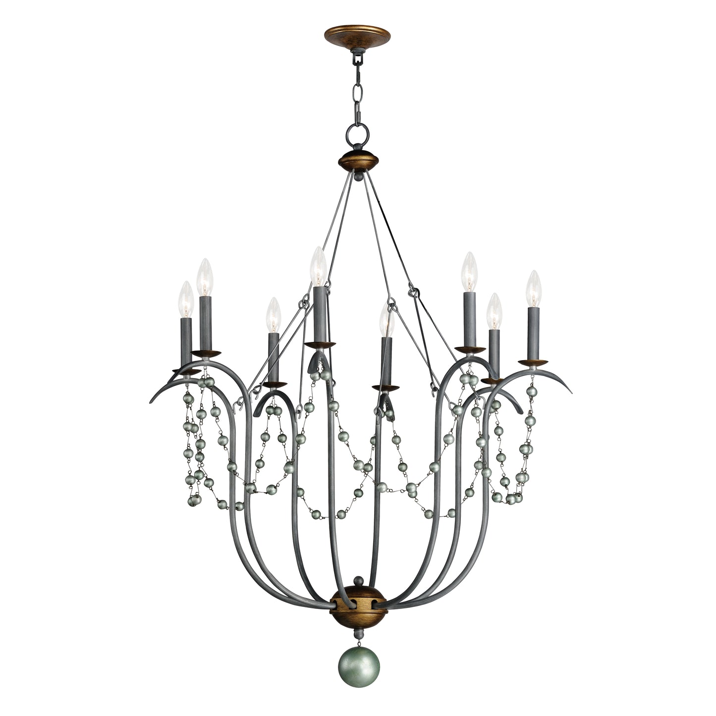 20488GN - 8 Light Formosa 32" Chandelier - Golden Noir