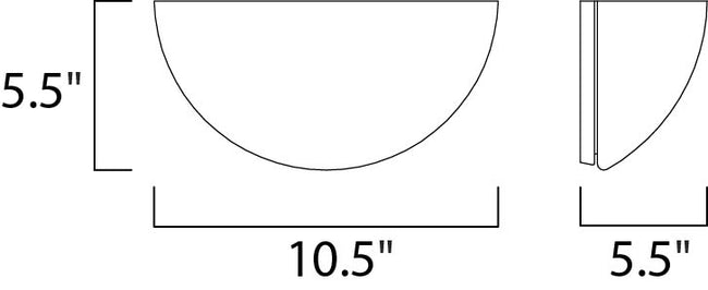 20585WTWT - 1 Light Essentials - 20585 11" Wall Sconce - White