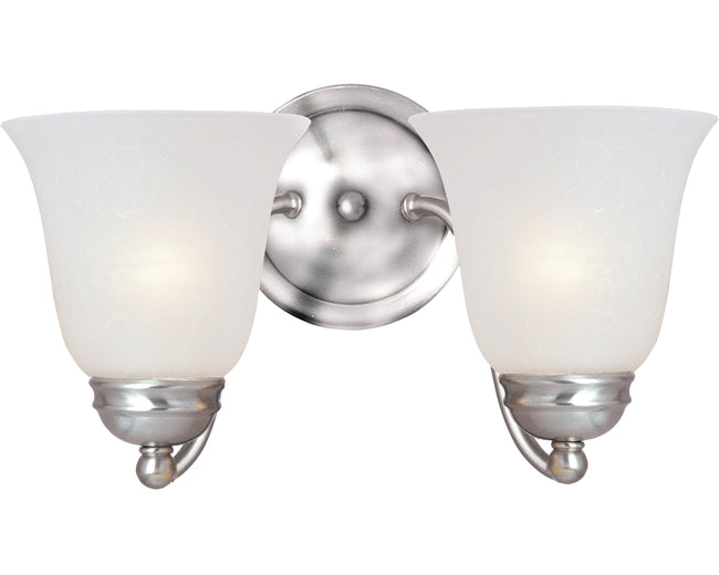 2121FTSN - 2 Light Basix 14" Vanity Light - Satin Nickel