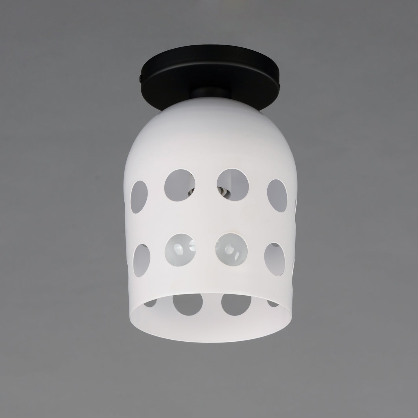 21240WTBK - Dottie 6.25" Flush Mount Ceiling Light - Black