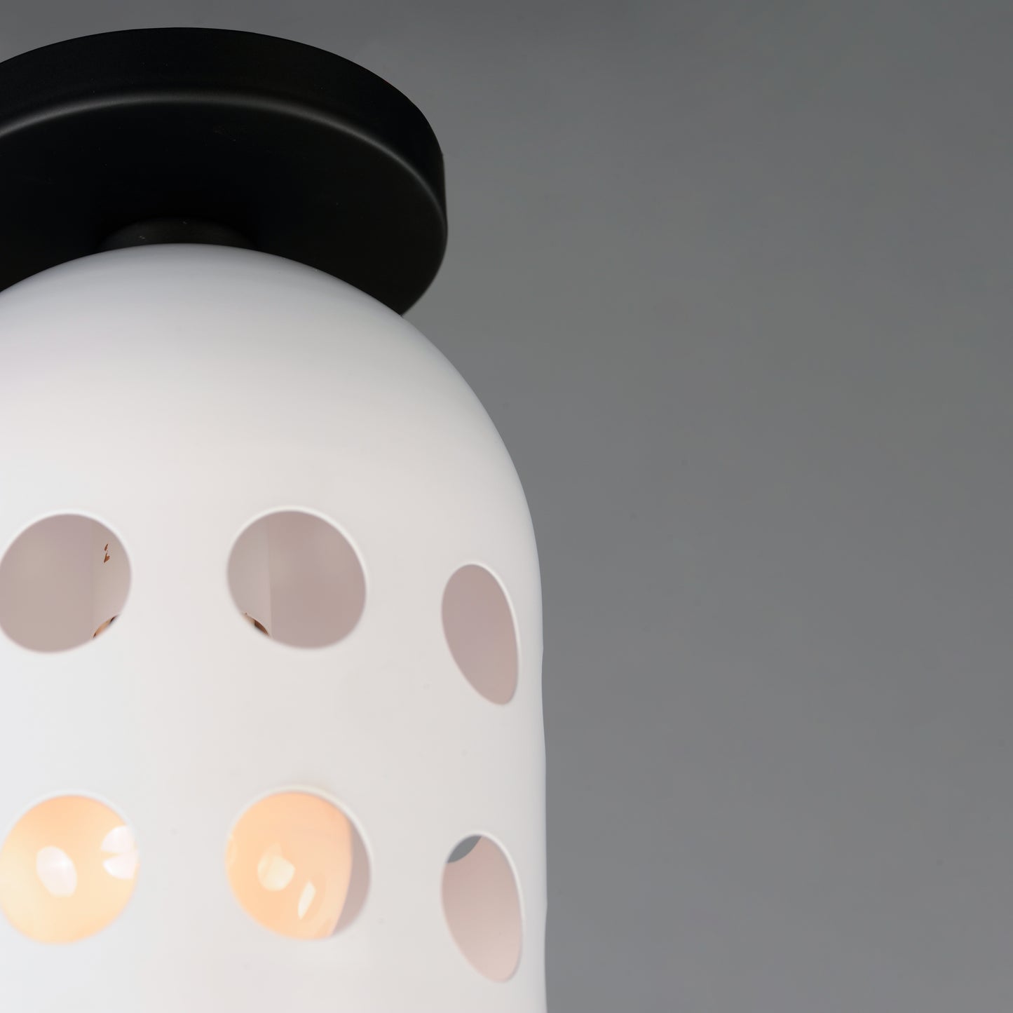 21240WTBK - Dottie 6.25" Flush Mount Ceiling Light - Black