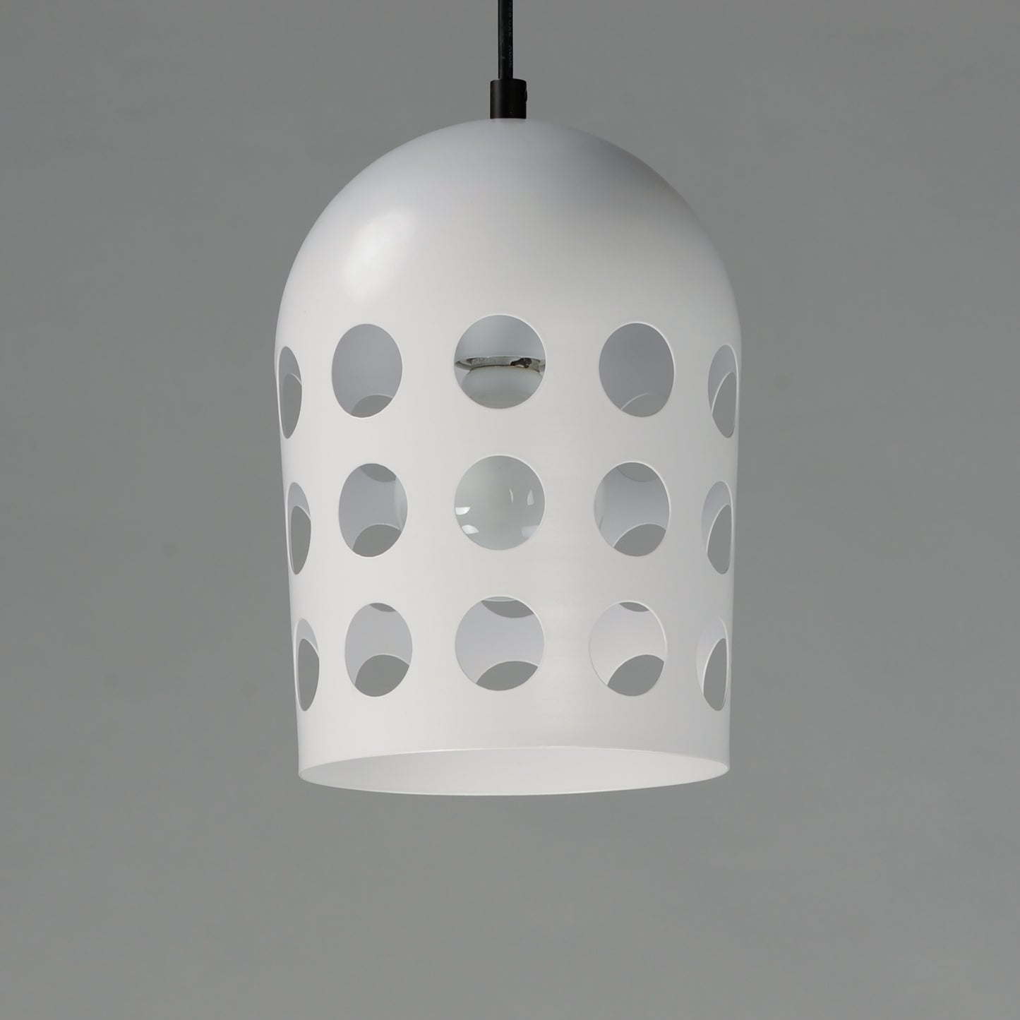 21242WTBK - 1 Light Dottie 7" Pendant - Black