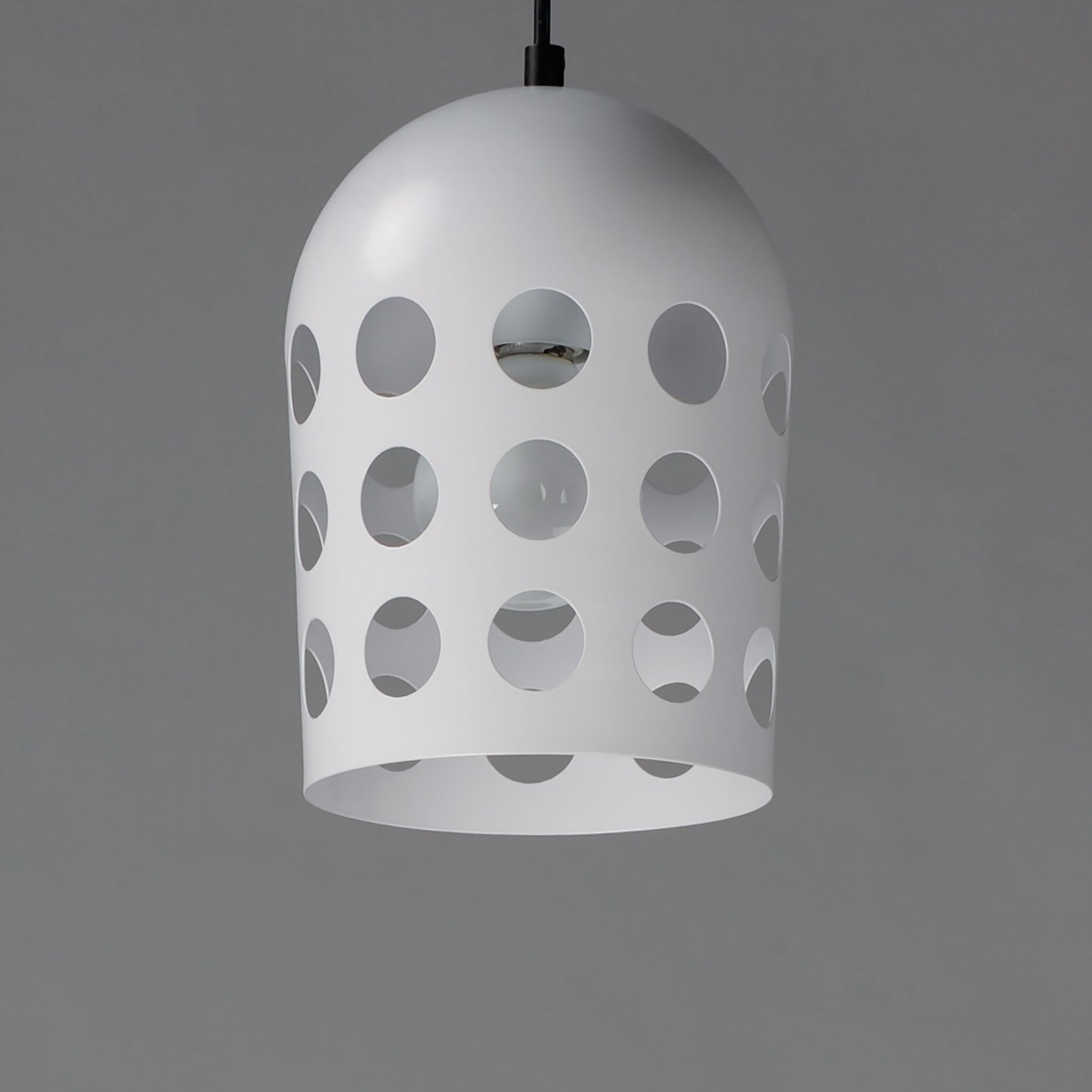 21242WTBK - 1 Light Dottie 7" Pendant - Black