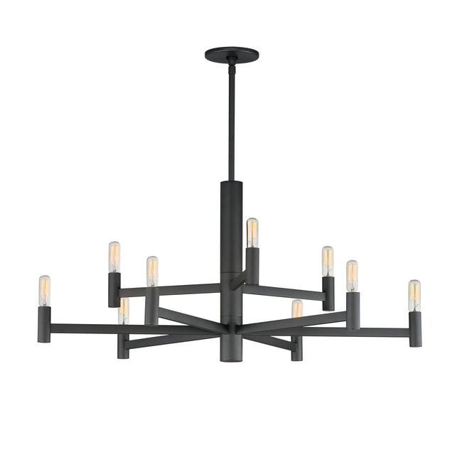 21369BK - 9 Light Emana 34" Chandelier - Black