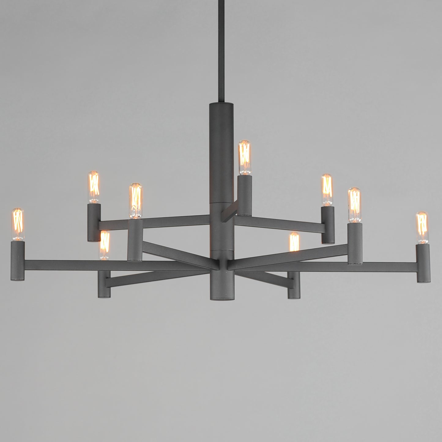 21369BK - 9 Light Emana 34" Chandelier - Black