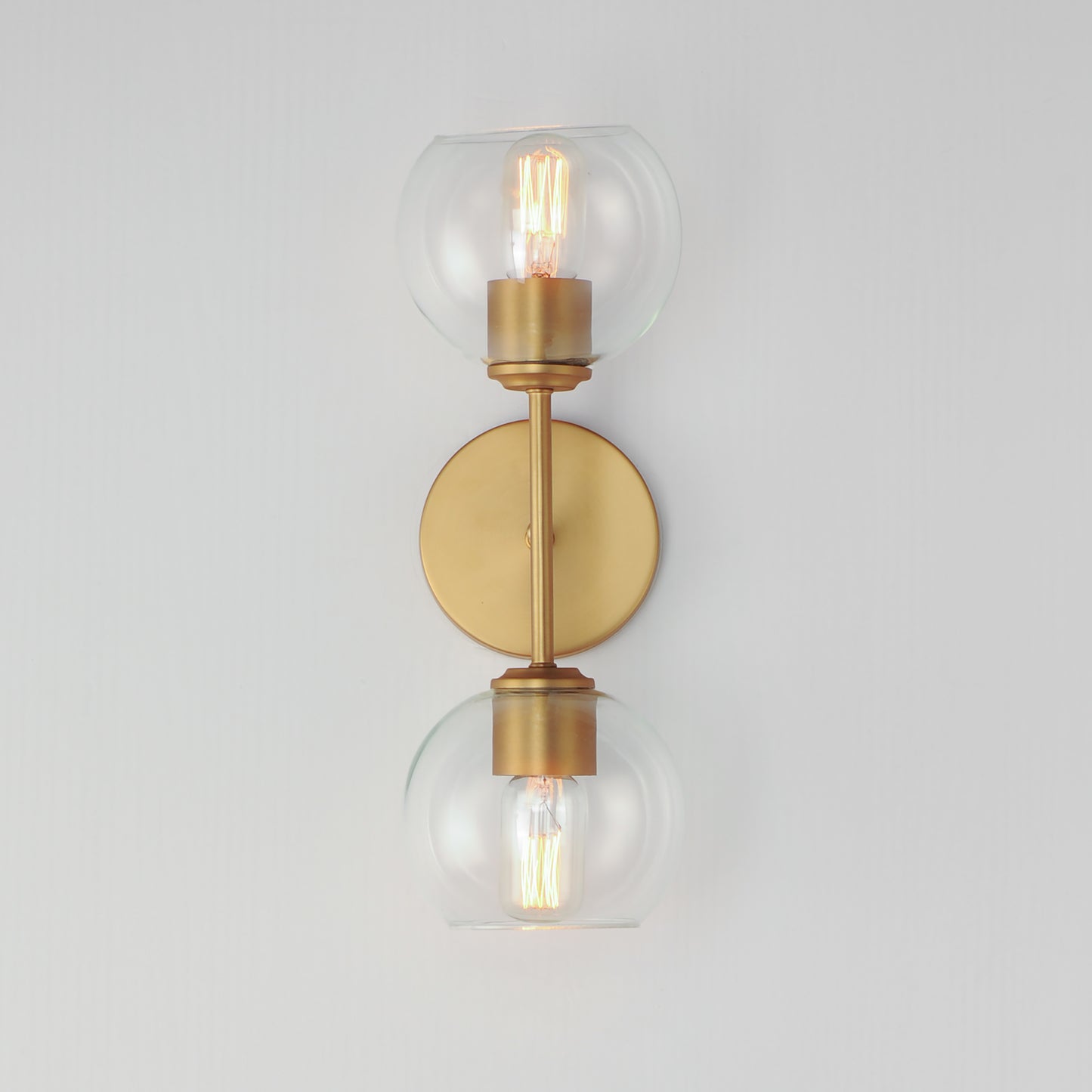 21632CLNAB - 2 Light Knox 19" Wall Sconce - Natural Aged Brass