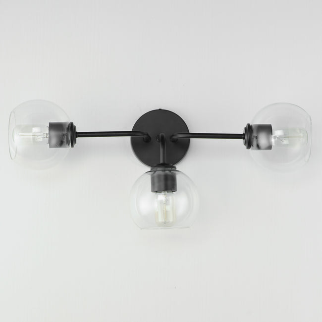 21633CLBK - 3 Light Knox 26" Vanity Light - Black