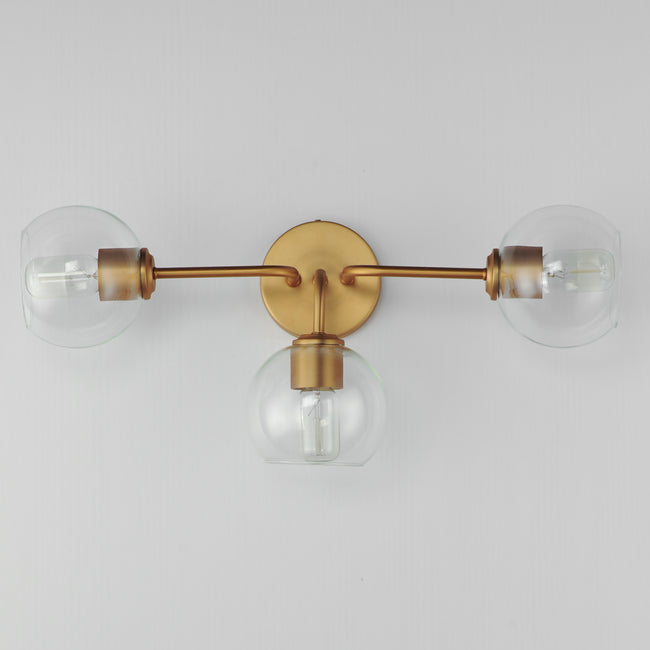 21633CLNAB - 3 Light Knox 26" Vanity Light - Natural Aged Brass