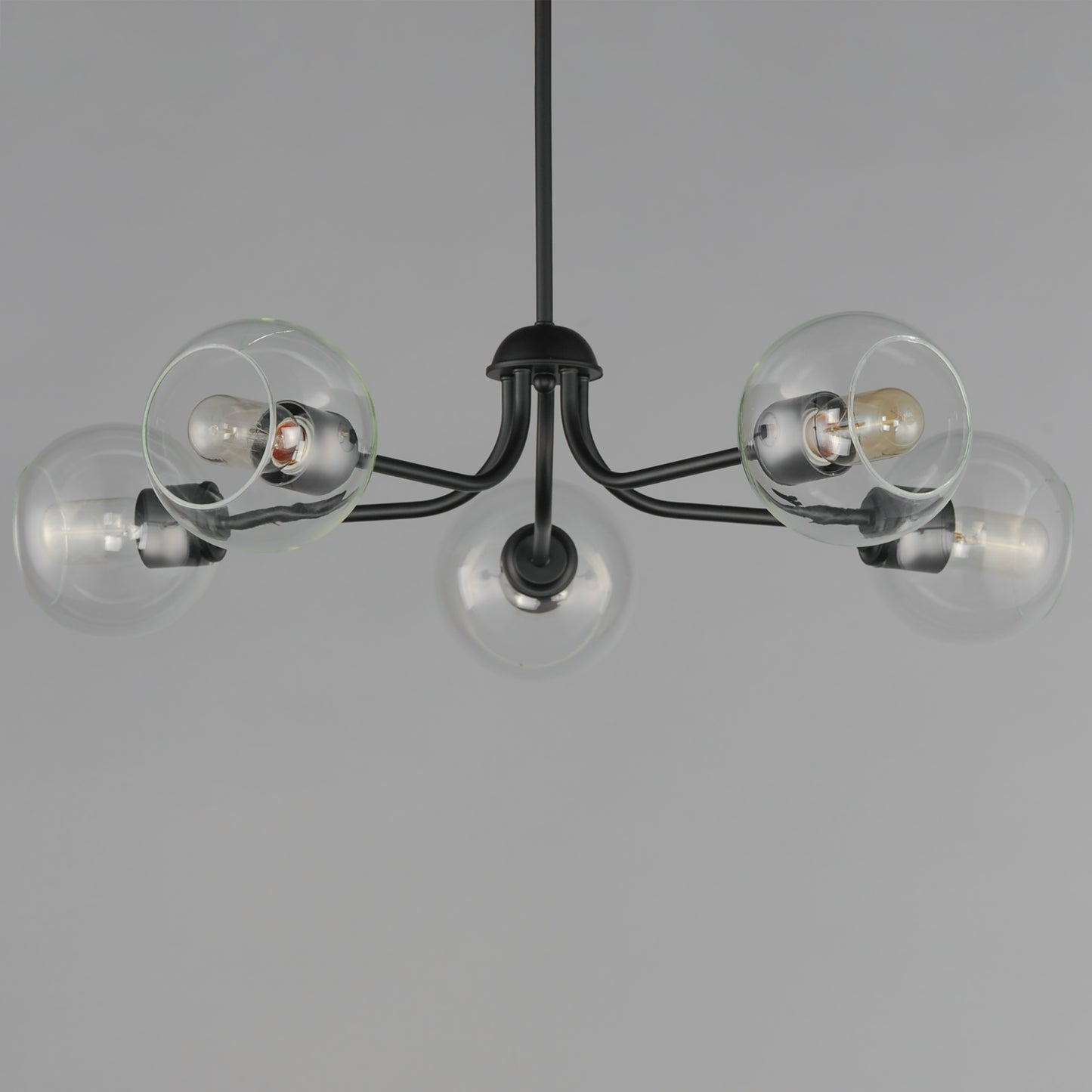 21635CLBK - 5 Light Knox 30" Chandelier - Black