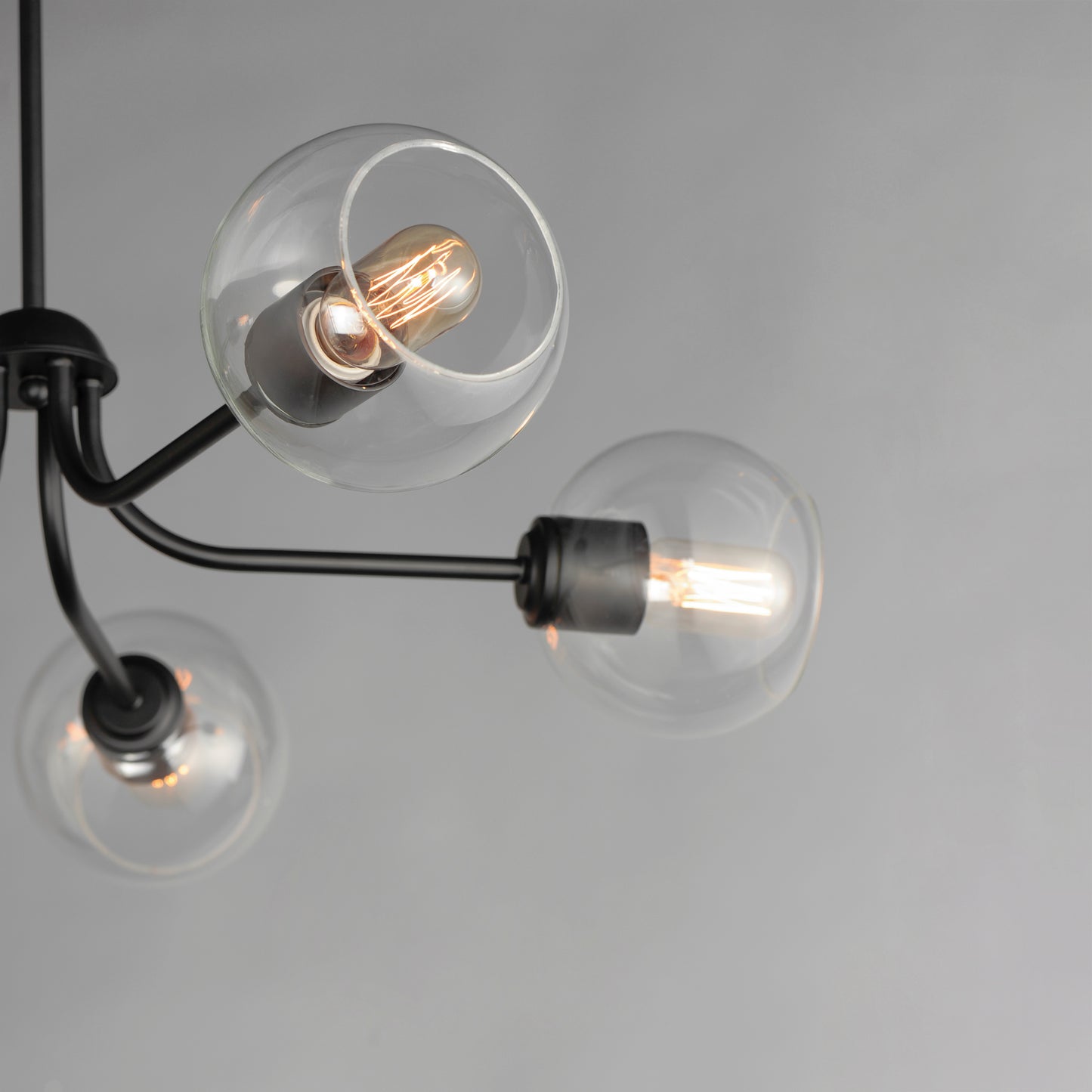 21635CLBK - 5 Light Knox 30" Chandelier - Black