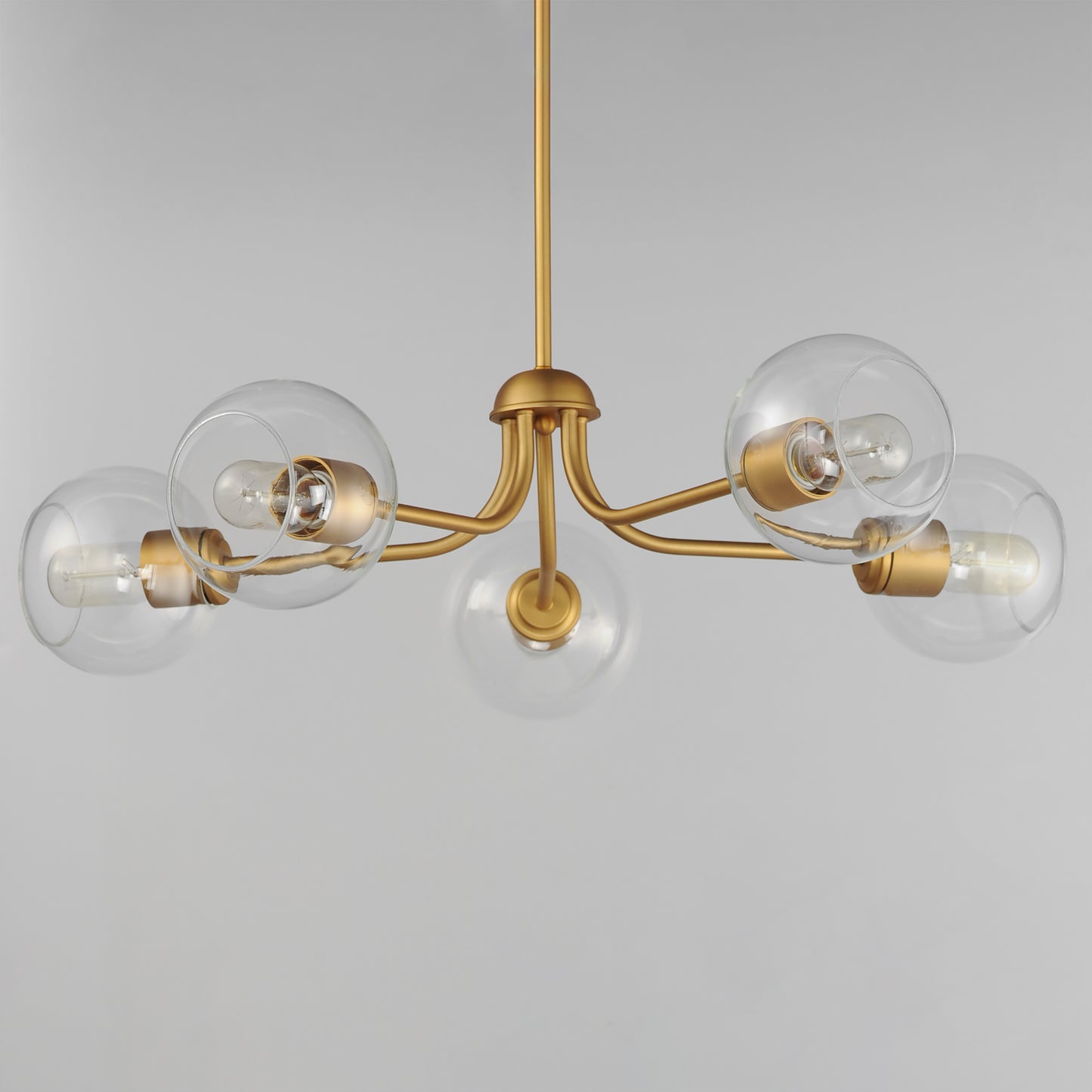 21635CLNAB - 5 Light Knox 30" Chandelier - Natural Aged Brass