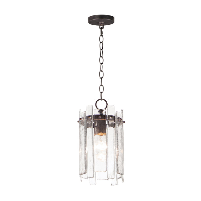 21831AGDBZ - 1 Light Warren 7.5" Pendant - Dark Bronze