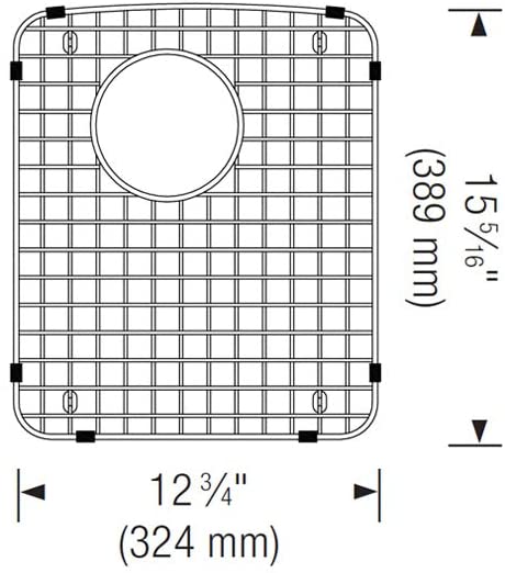 Stainless Steel Sink Rack Grid (Diamond Double Right bowl)