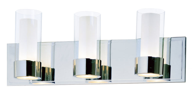 23073CLFTPC/BUL - 3 Light Silo 21" Vanity Light - Polished Chrome