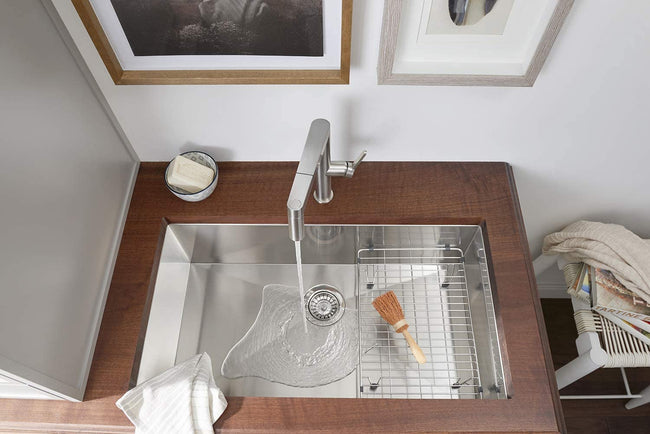Stainless Steel Multi-Level Sink Grid (Quatrus Super Single Bowls)