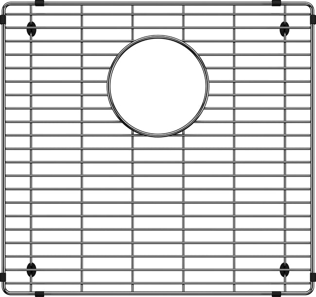 Quatrus R15 Apron 1-3/4 Stainless Steel Sink Grid Left