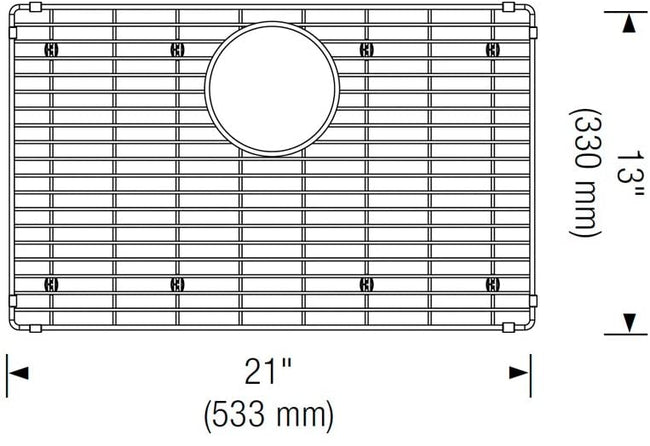 Ikon 27" Apron Front Stainless Steel Sink Grid
