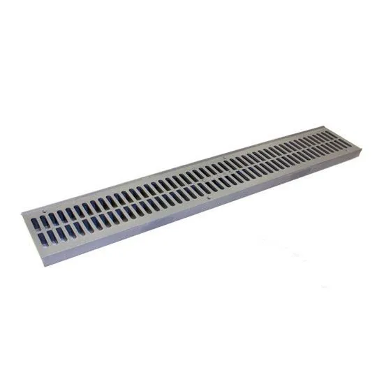 NDS 241 - 2' Spee-D Channel Drain Grate, Gray