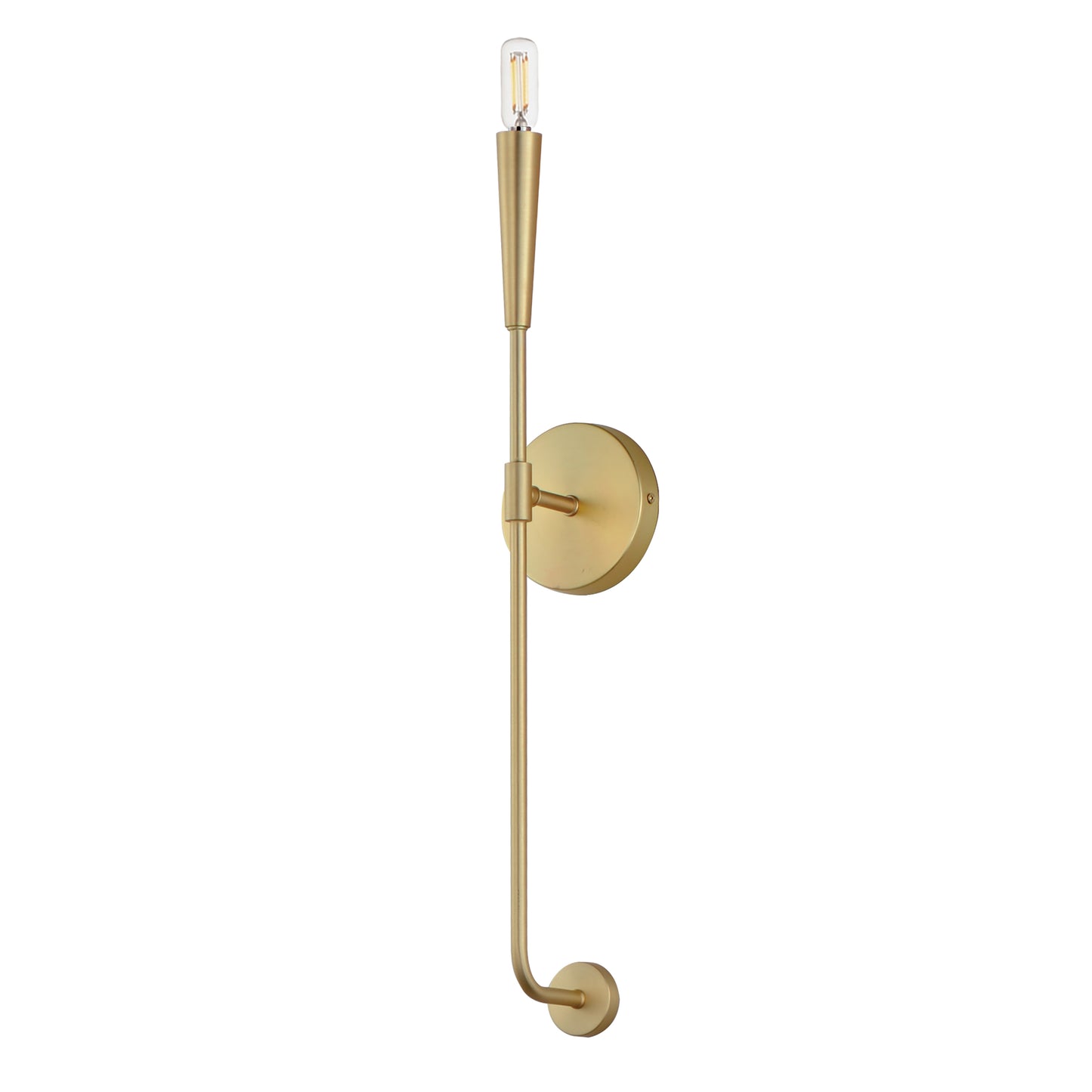 24811SBR - 1 Light Vela 5" Wall Sconce - Satin Brass