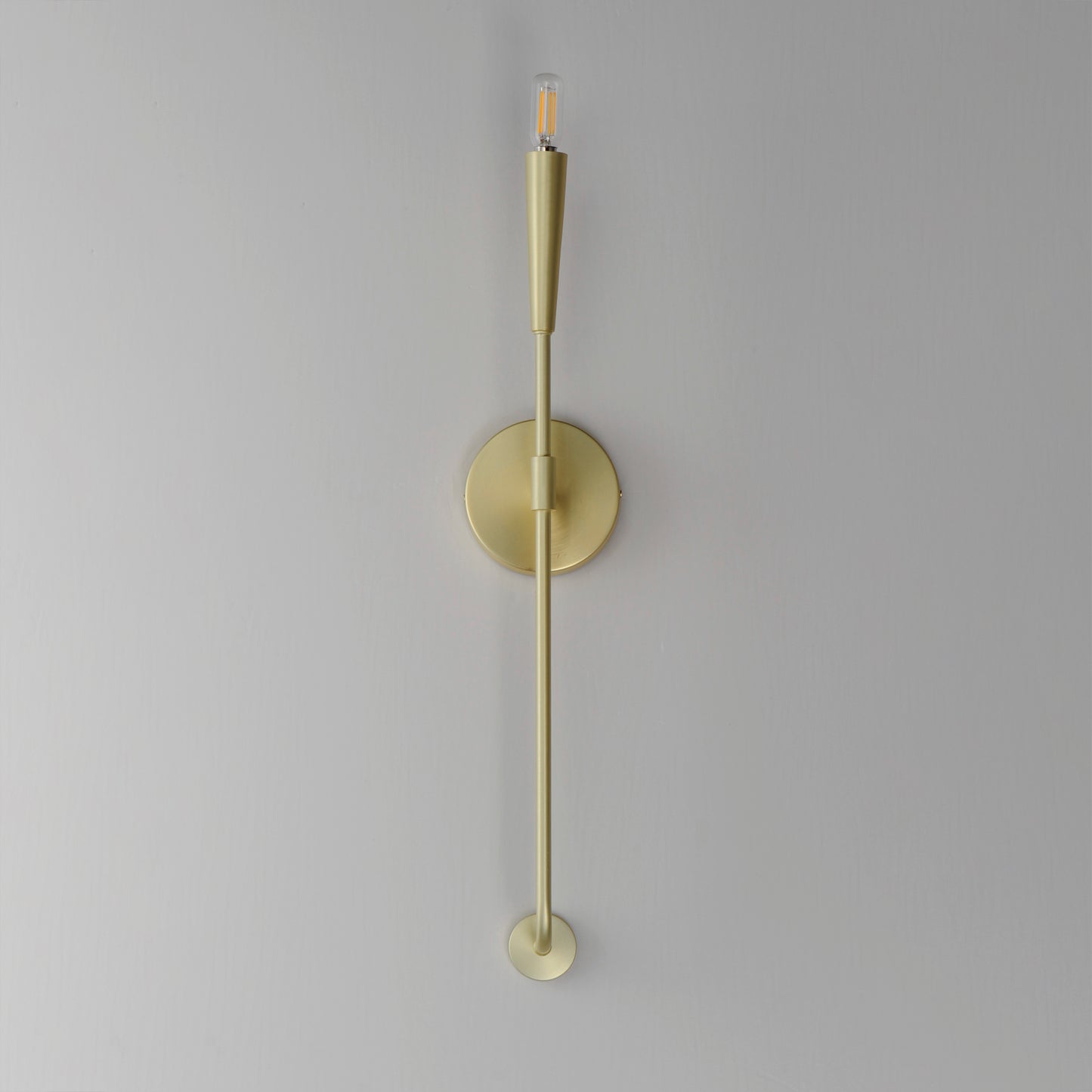 24811SBR - 1 Light Vela 5" Wall Sconce - Satin Brass