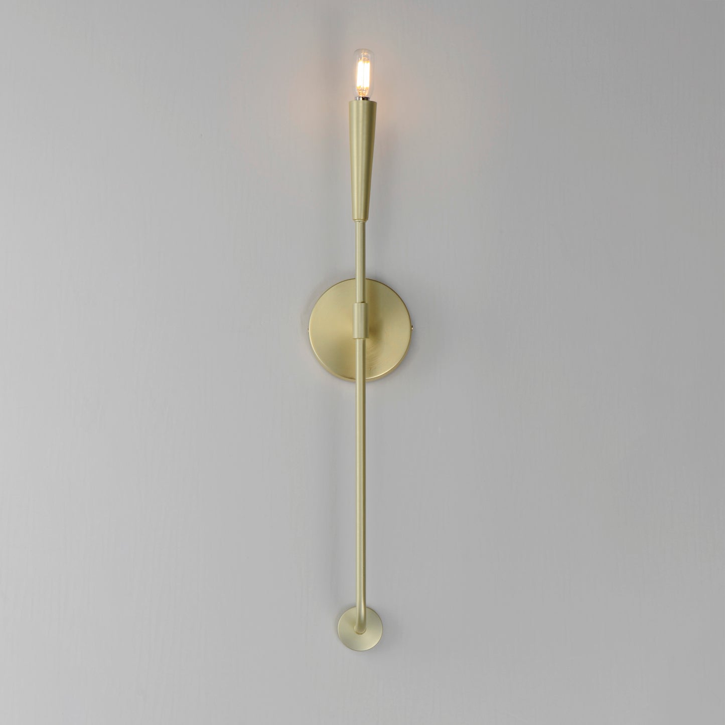 24811SBR - 1 Light Vela 5" Wall Sconce - Satin Brass