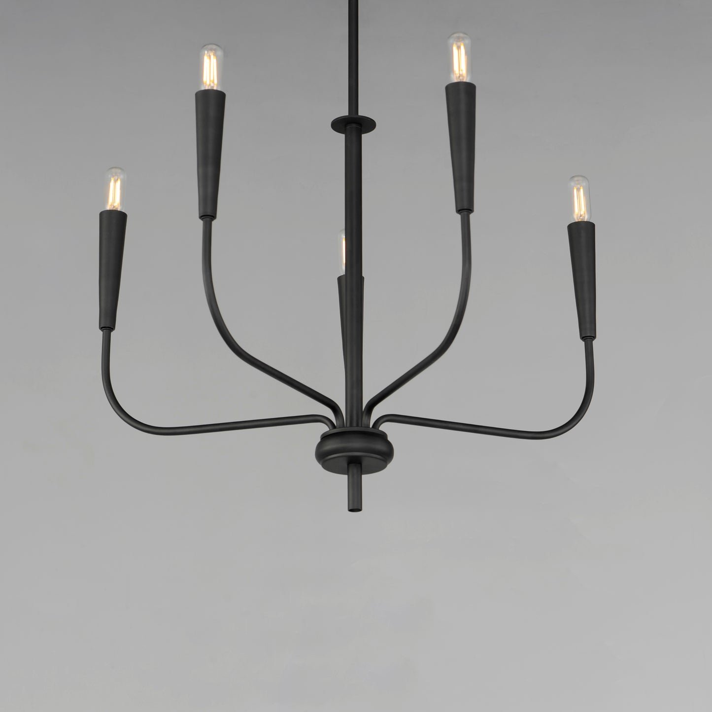 24815BK - 5 Light Vela 24" Chandelier - Black
