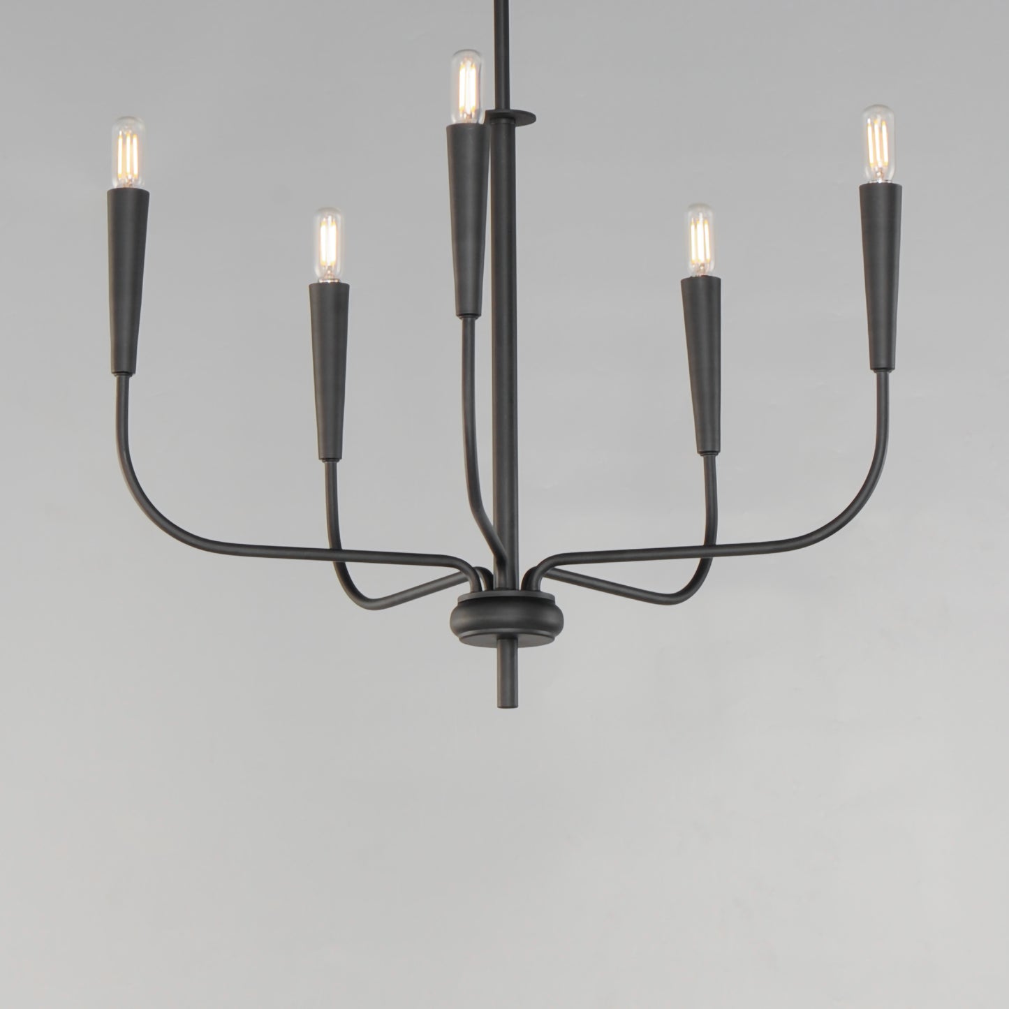 24815BK - 5 Light Vela 24" Chandelier - Black