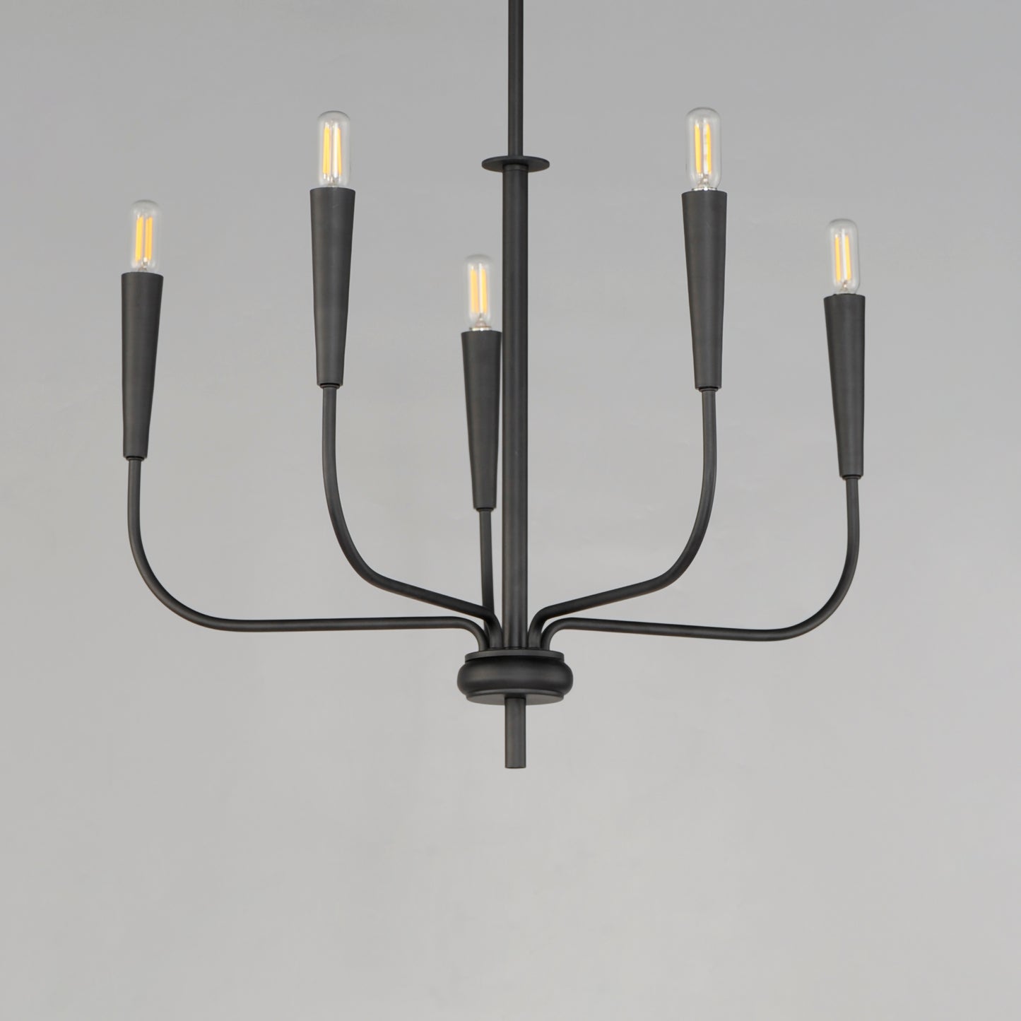 24815BK - 5 Light Vela 24" Chandelier - Black