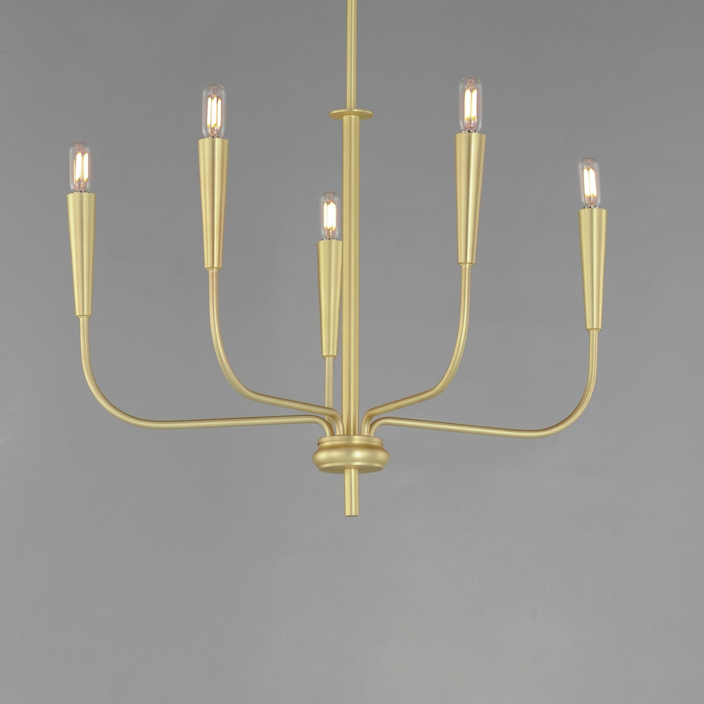 24815SBR - 5 Light Vela 24" Chandelier - Satin Brass