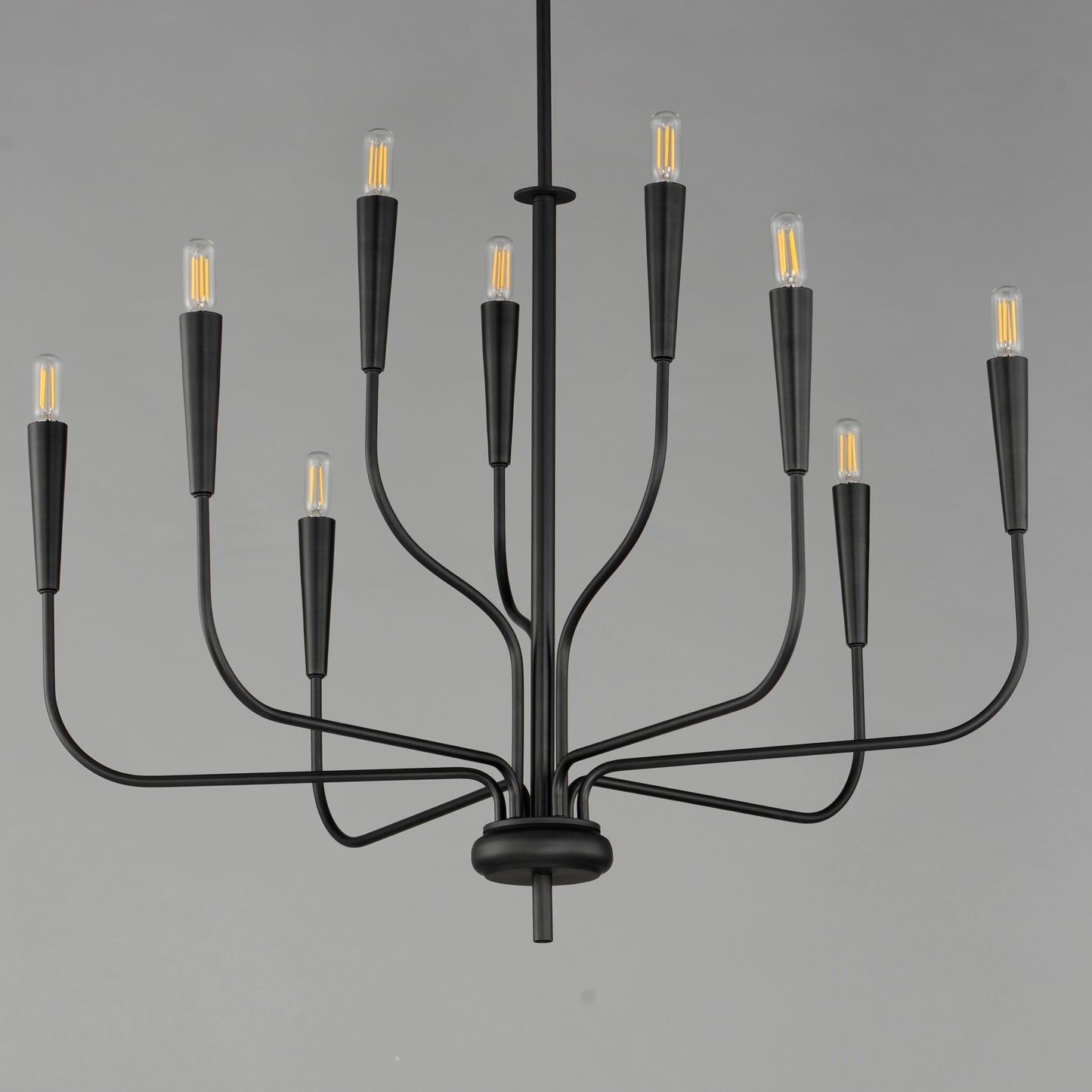 24819BK - 9 Light Vela 32" Chandelier - Black