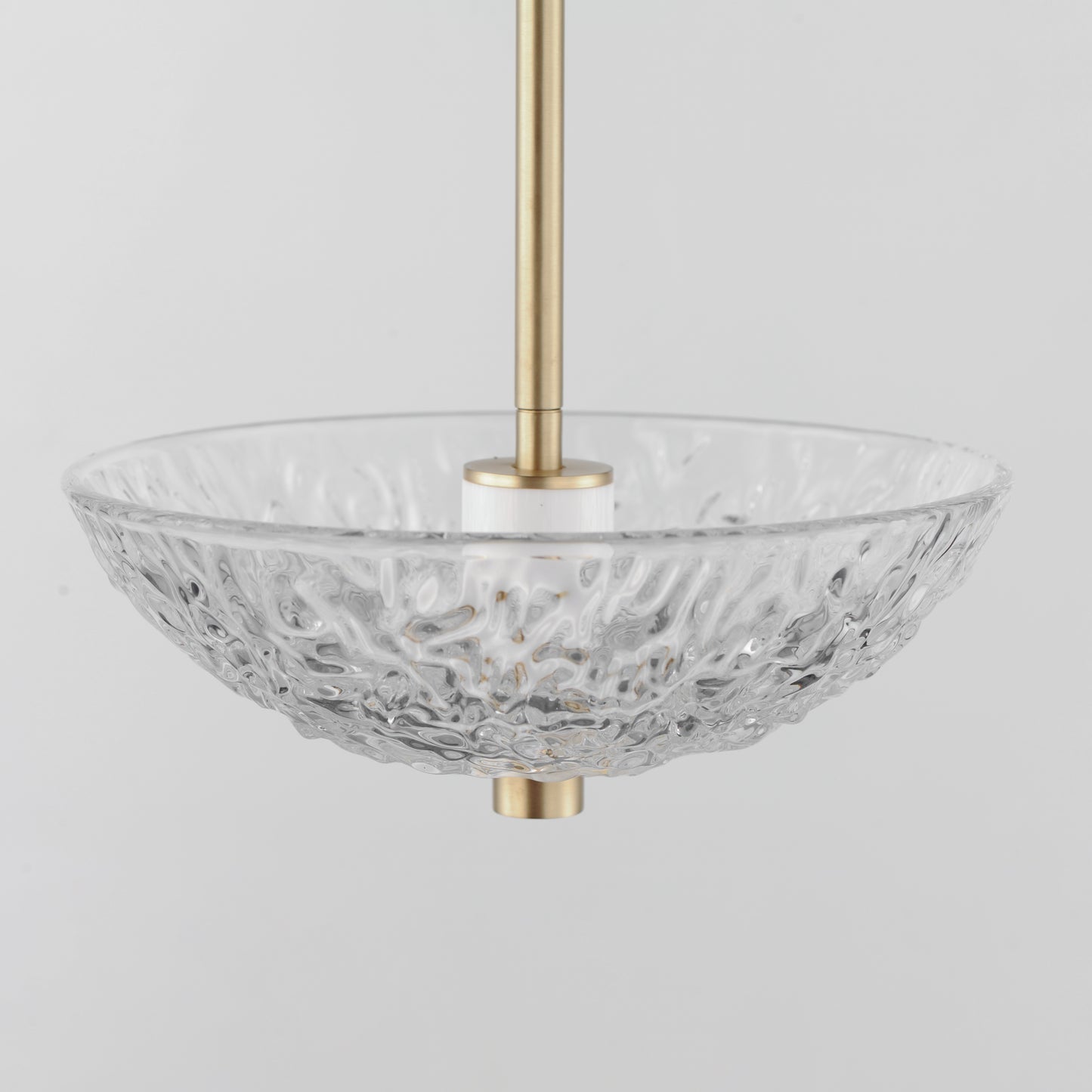 24981TCSBR - 1 Light Metropolis 10" Pendant - Satin Brass